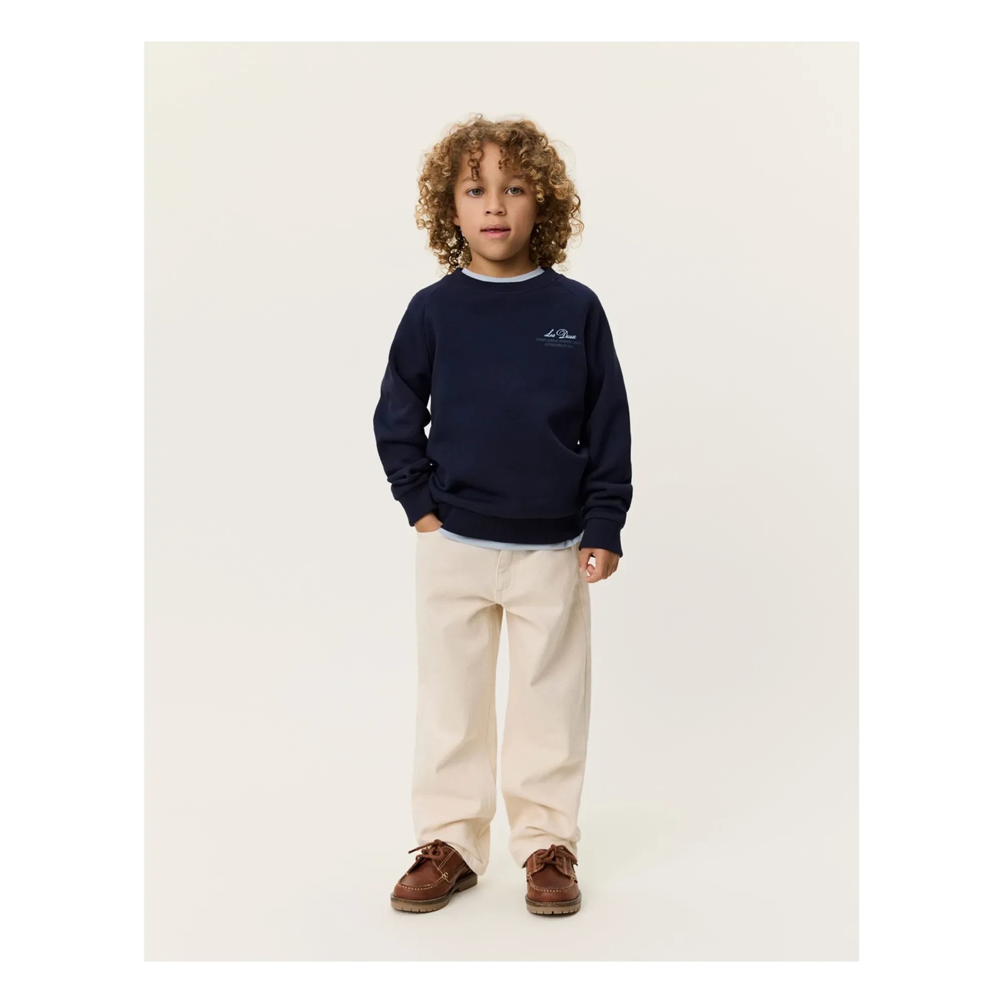 Les Deux - Globe Les Deux Bio-Baumwoll-Pullover | Schwarz