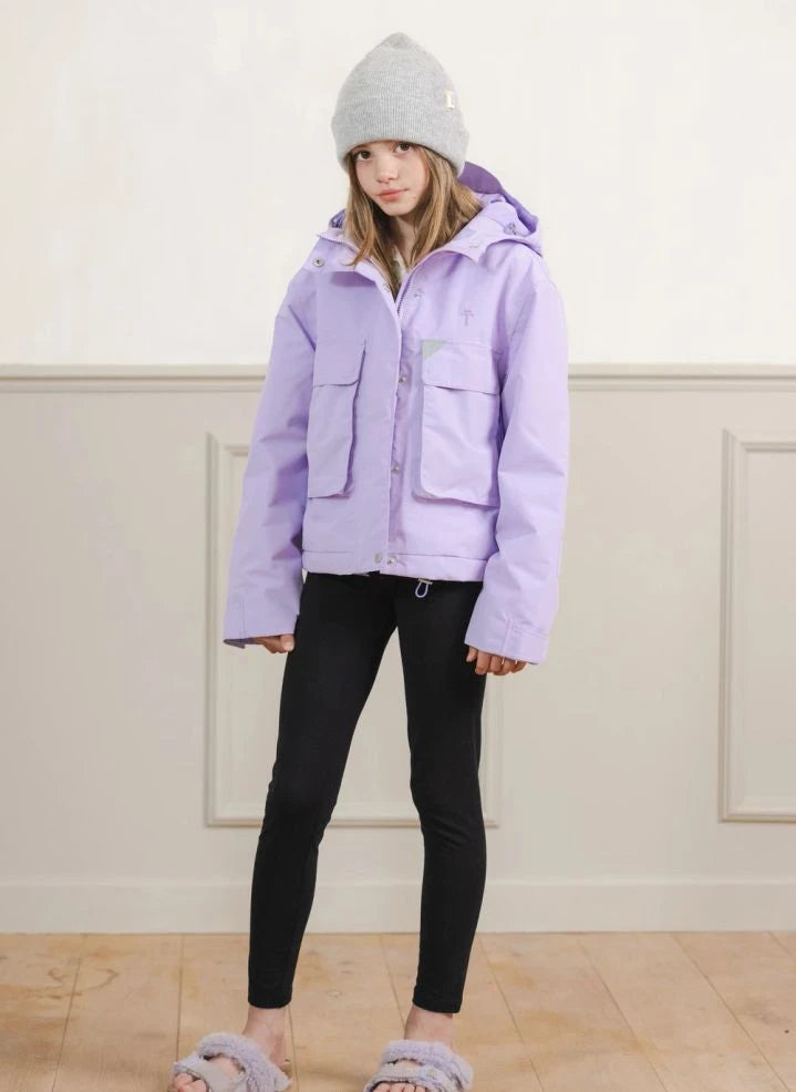 Töastie - Wasserdichte Windjacke mit Futter aus recycelten Fasern | Lila