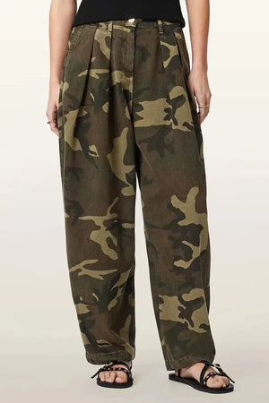 AllSaints pamuklu baggy kadın pantolonu BECCA
