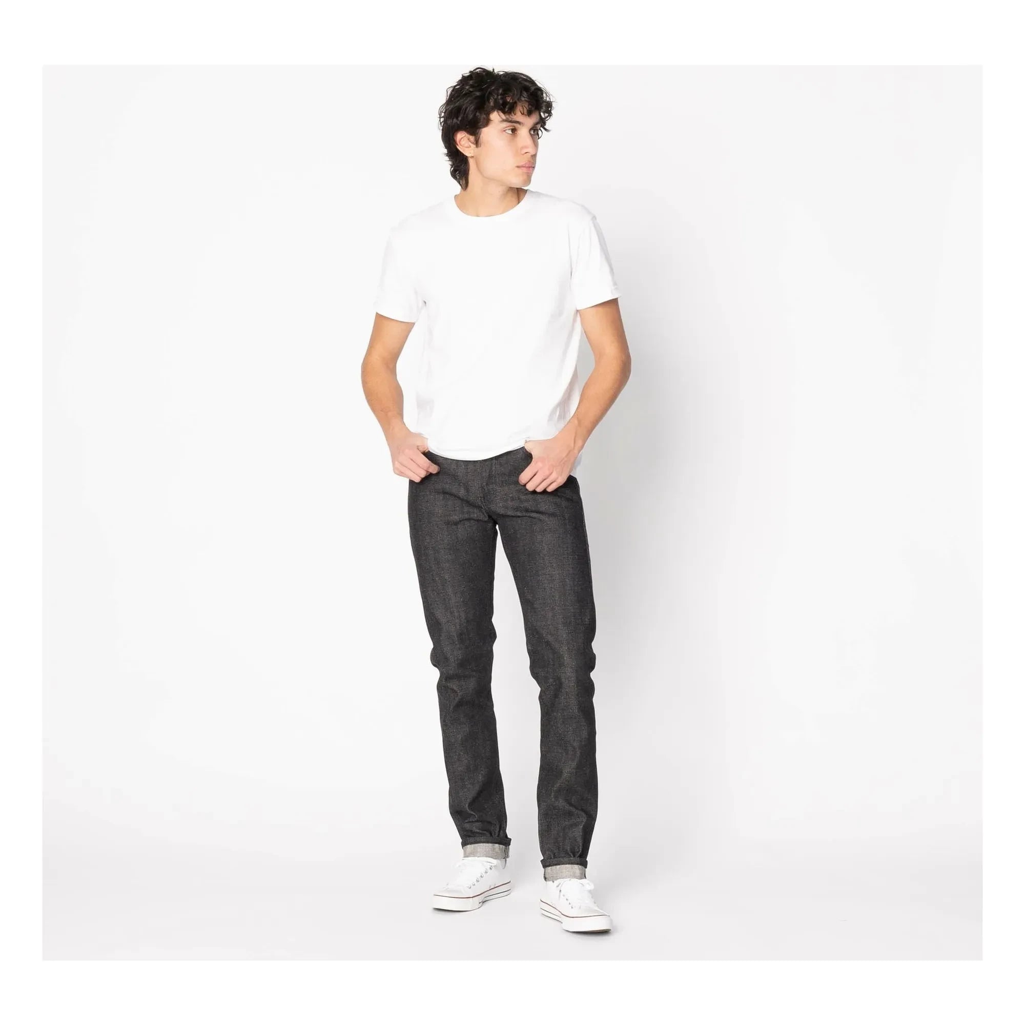 Naked & Famous - Jeans Super Guy Yatagarasu Selvedge | Schwarz