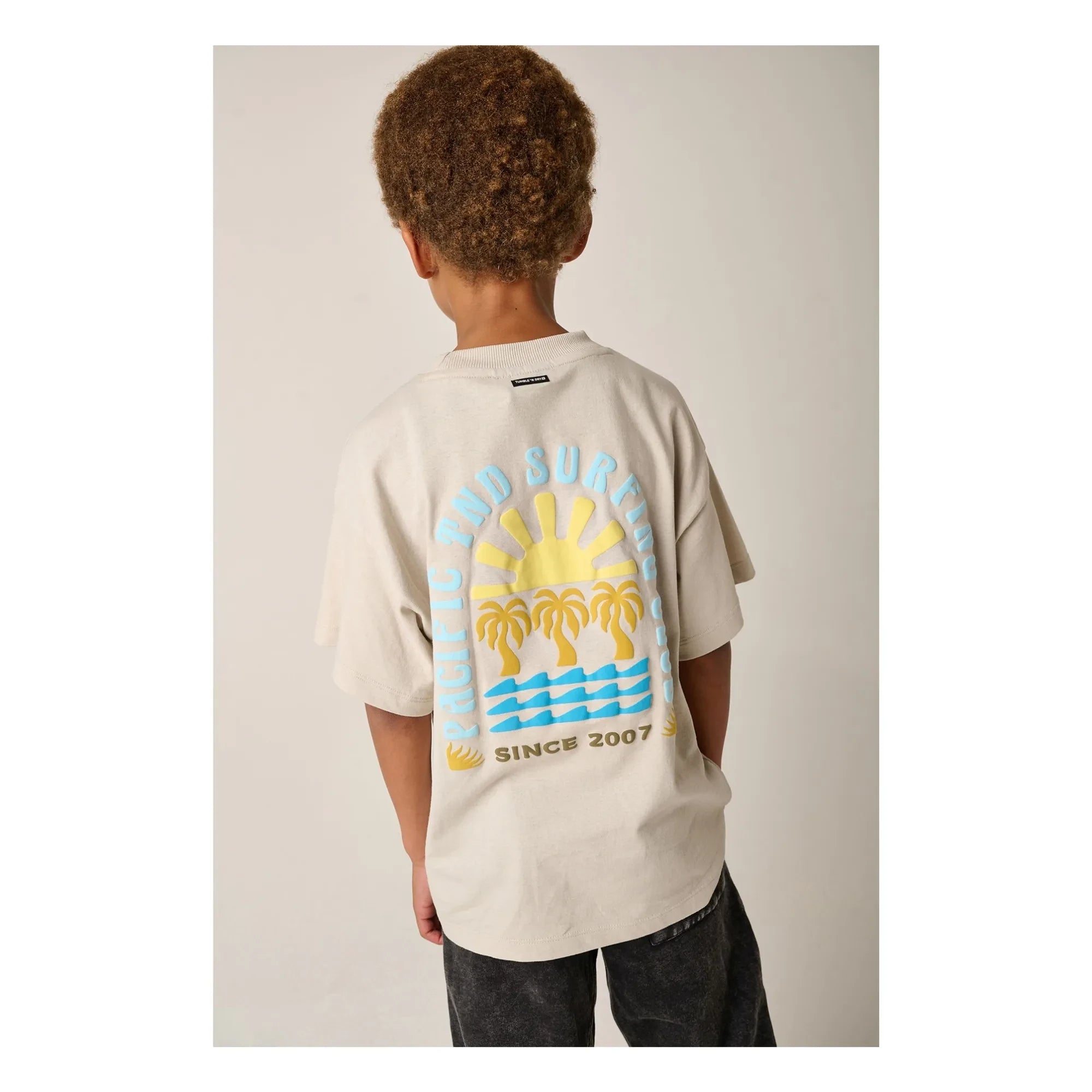Trocknergeeignet – Oversize-T-Shirt „Saltwater“ | Recycelte Baumwolle | Ecru