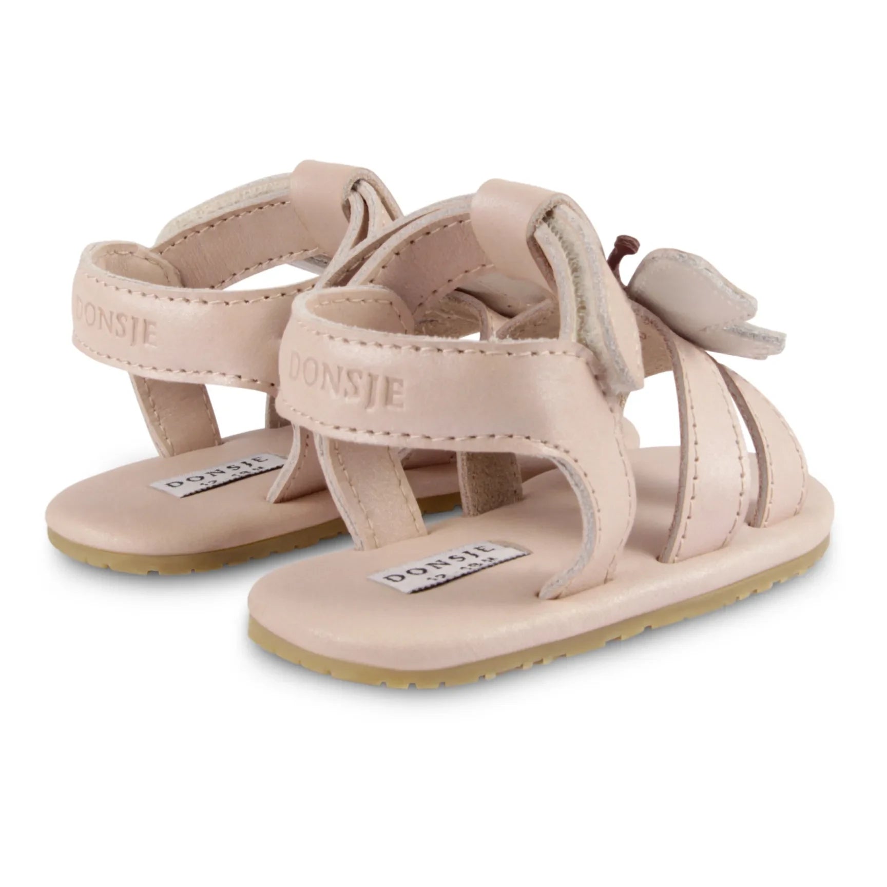 Donsje - Tuti Sky Schmetterling Ledersandalen | Hellrosa