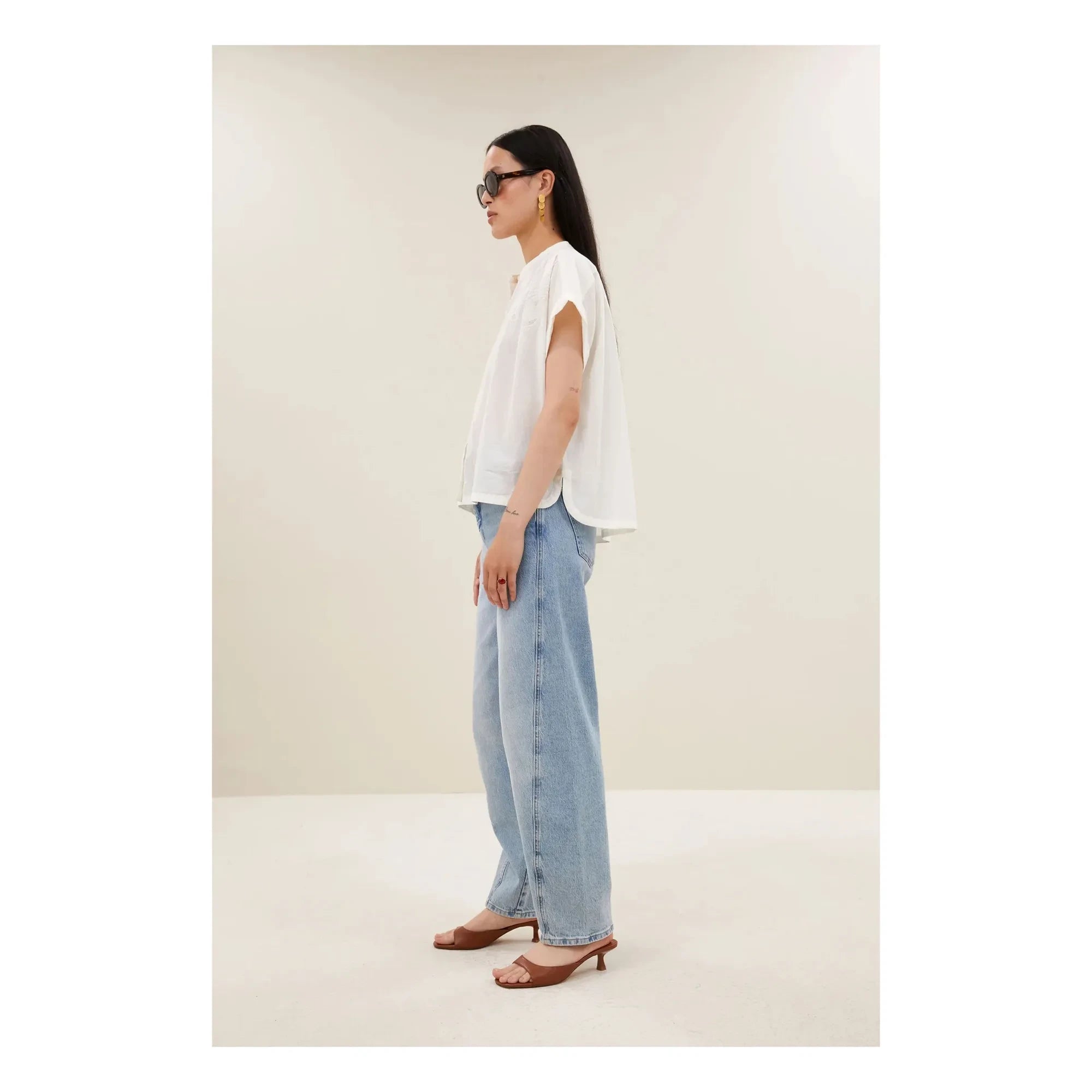 By Bar - Ally Bio-Baumwollbluse | Weiß