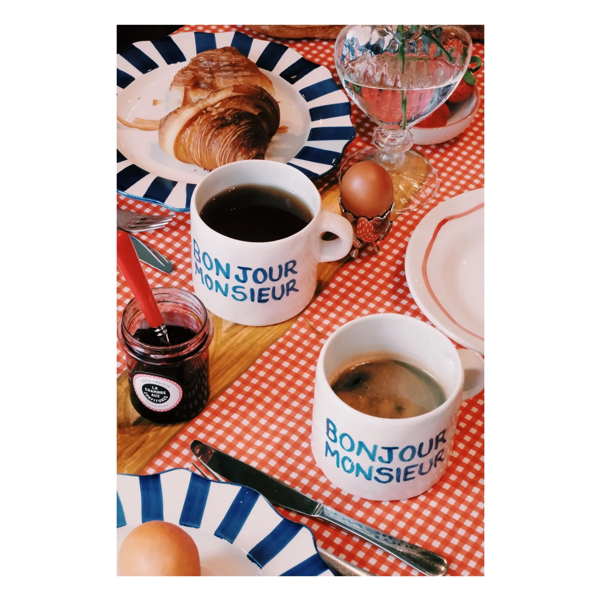 Anna + Nina - Bonjour Monsieur Tasse | Blau