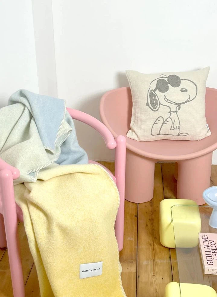 Maison Deux - Sonnenbrillen Baumwoll Kissenbezug - Maison Deux x Peanuts | Weiß