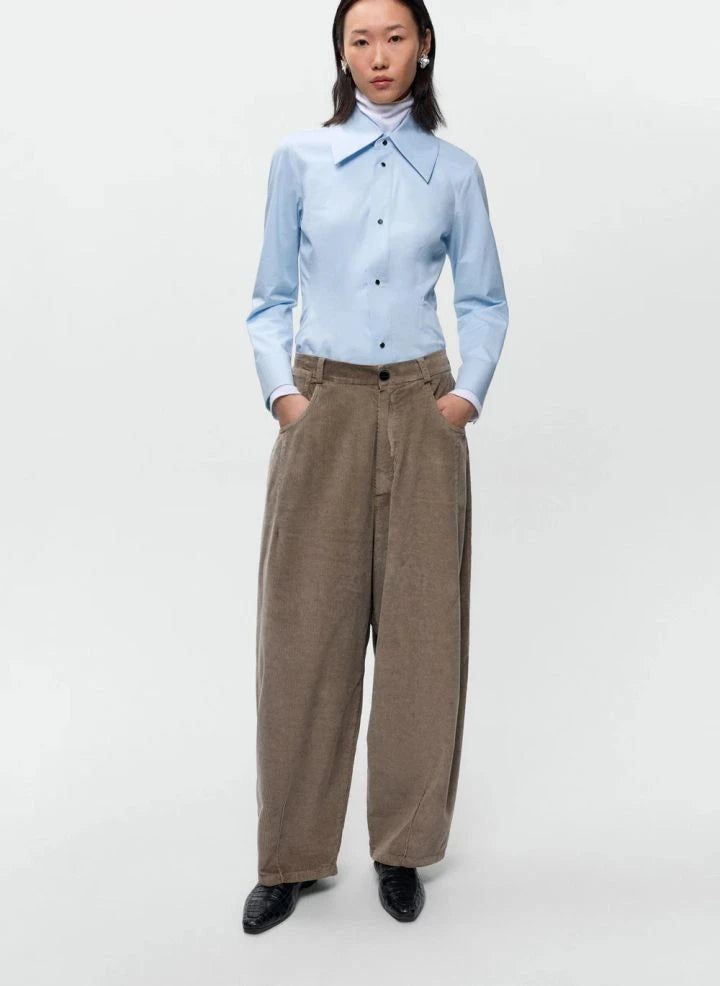 Cordera - Samt Baumwolle Jeans | Salbei