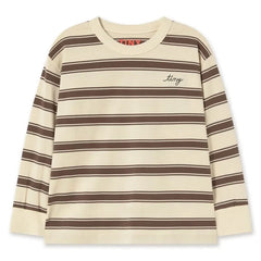 Tinycottons – Gestreiftes Bio-Baumwoll-T-Shirt | Creme
