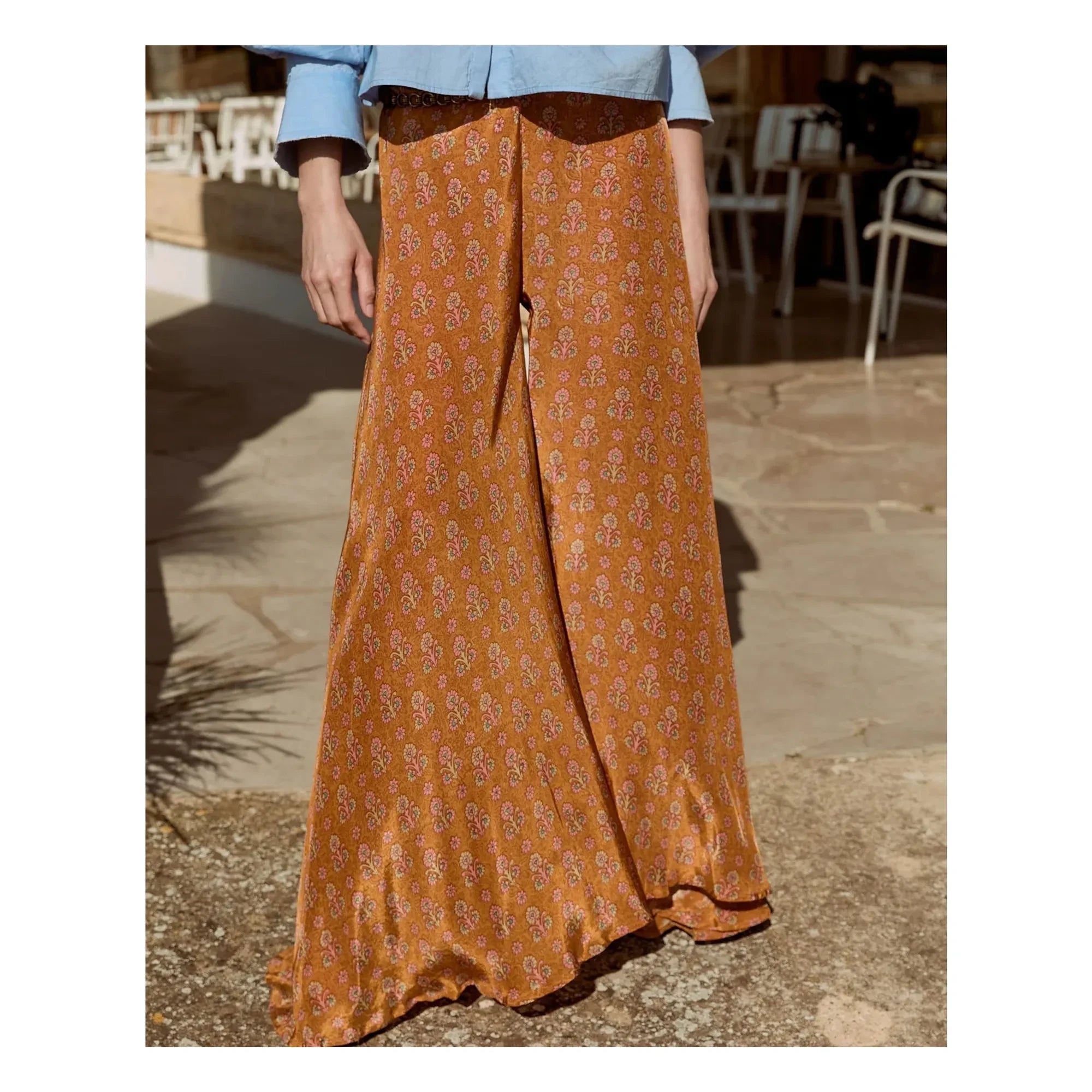 Mes Demoiselles - Orangefarbene Roller-Hose