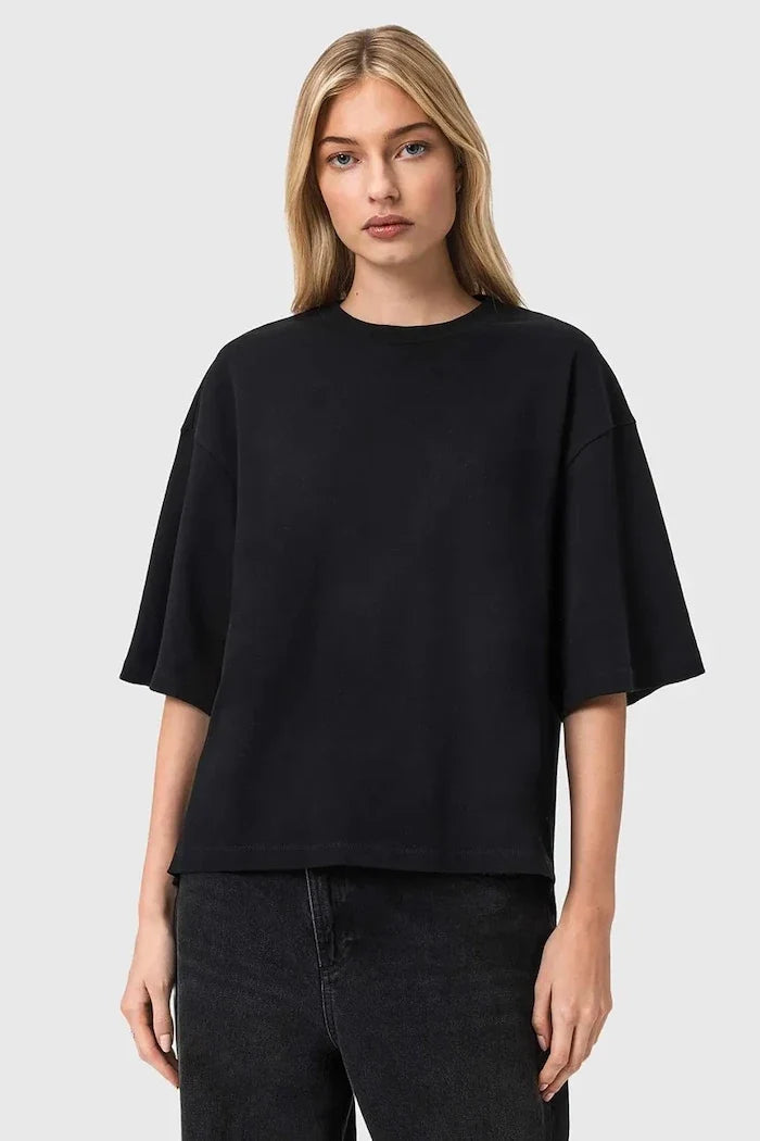 AllSaints ESME kadın pamuklu oversize tişört