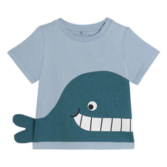 Stella McCartney Kids - Wal-Detail-T-Shirt | Blau