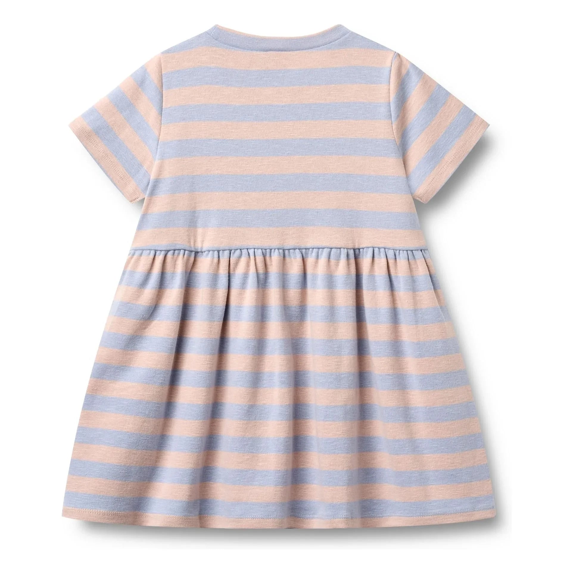 Wheat - Gestreiftes Anna Jerseykleid Bio-Baumwolle | Blassrosa