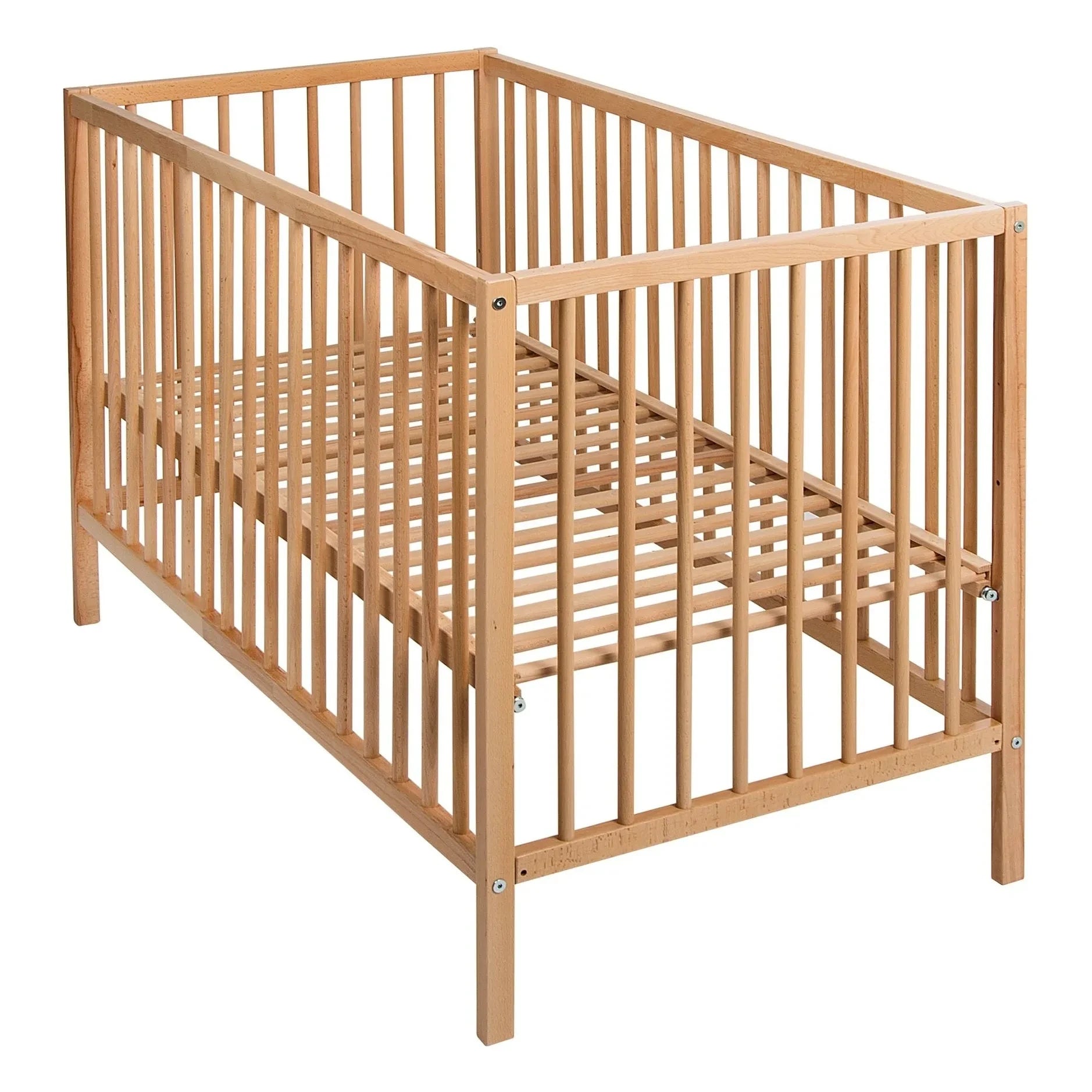 Quax - Lina Babybett 60x120 cm | Helles Holz