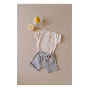 Studio Bohème - Simon Bio-Baumwollshorts | Graublau