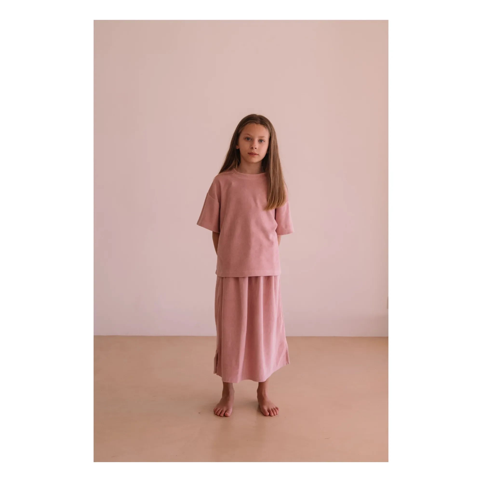 We Are Kids – Jordan T-Shirt aus Bio-Baumwollfrottee | Zartrosa