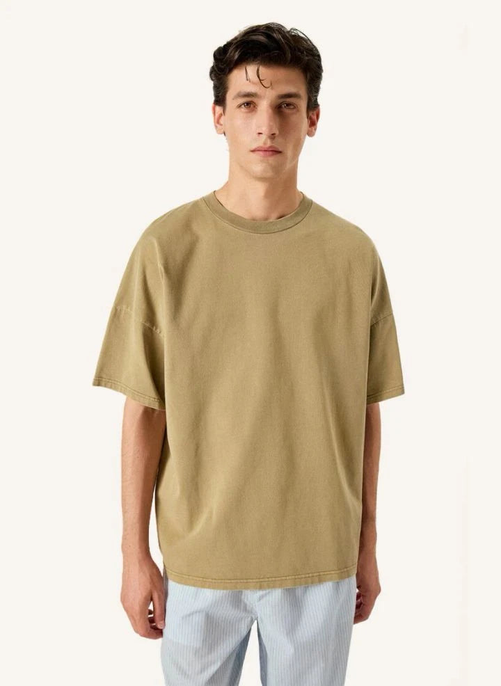 American Vintage - Fizvalley Baumwoll-T-Shirt | Khaki