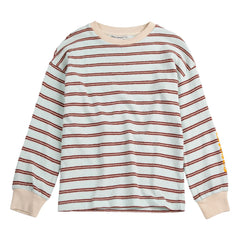 Bobo Choses - Gestreiftes T-Shirt | Hellblau