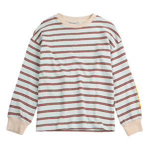 Bobo Choses - Gestreiftes T-Shirt | Hellblau