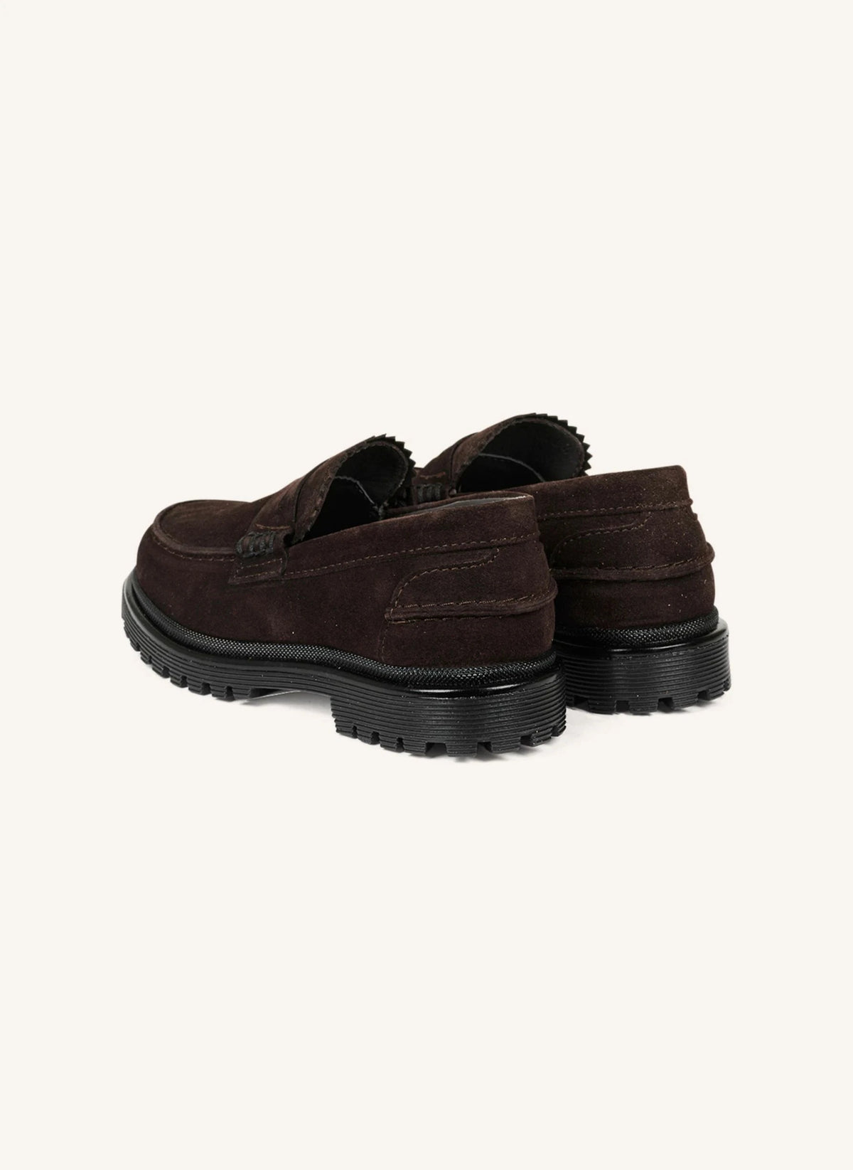 Angulus - Brown Süet Loafer Mokasenler