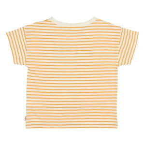 Búho – Gestreiftes Gelato Bio-Baumwoll-T-Shirt | Gelb
