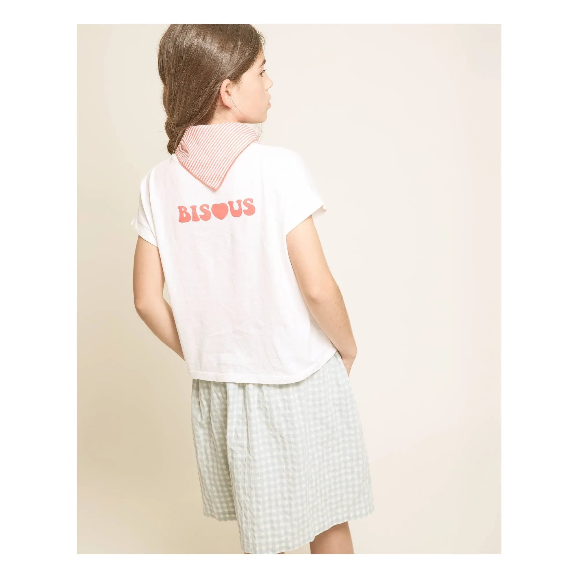 Búho - Bisous Bio-Baumwoll-T-Shirt | Weiß