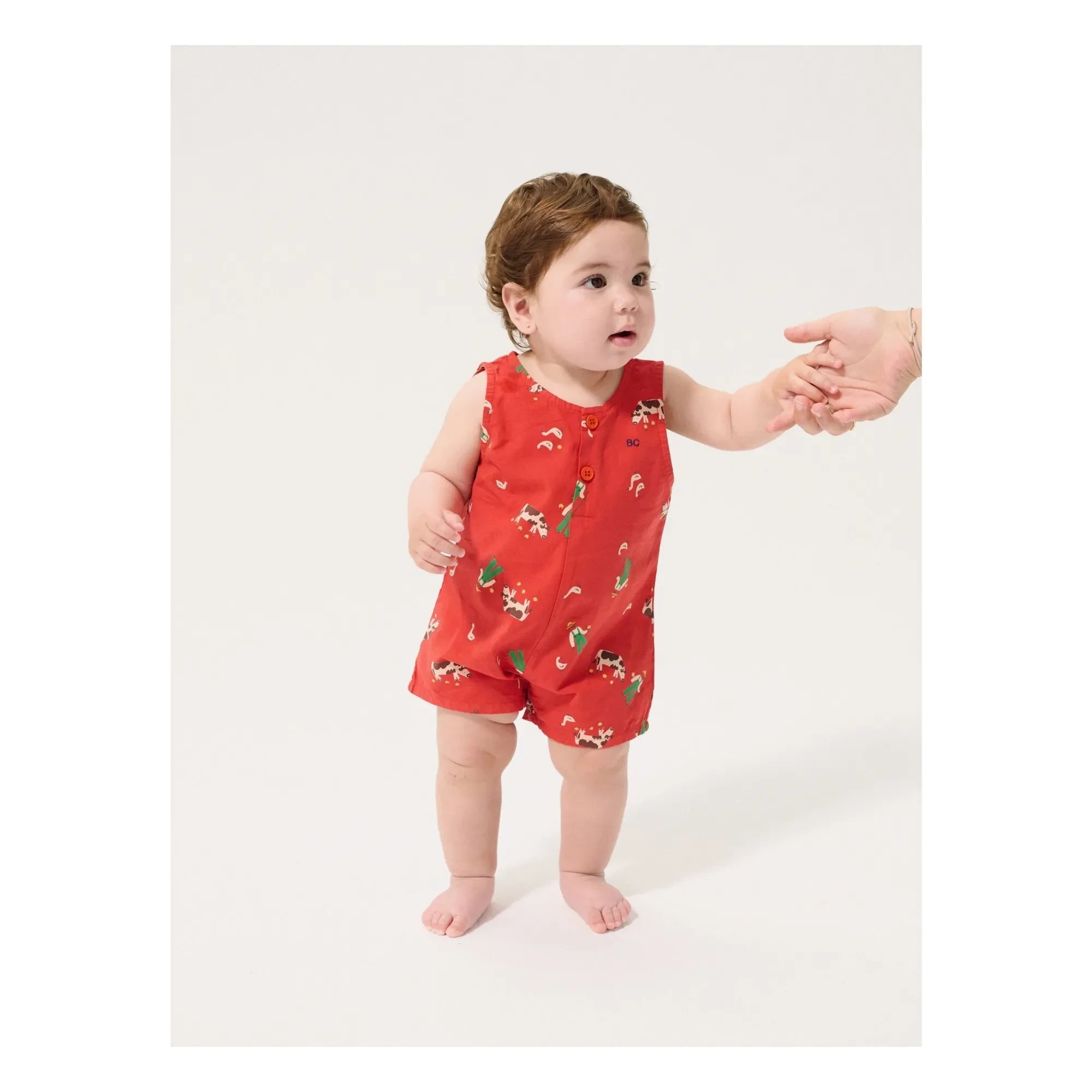 Bobo Choses - Jumpsuit Farm Bio-Baumwolle | Rot