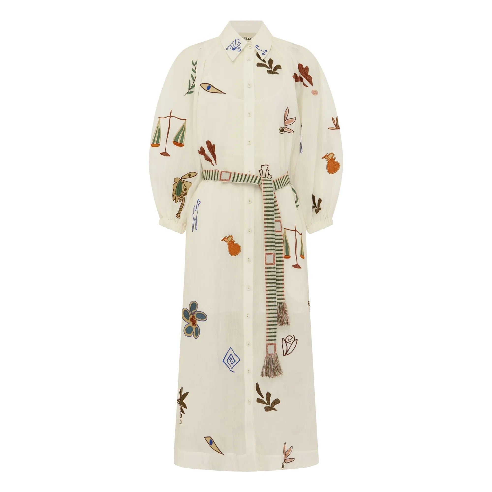 Alémais - Mina Besticktes Kleid | Weiß