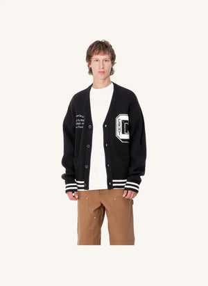 Carhartt WIP - Braune Enten Strickjacke | Schwarz