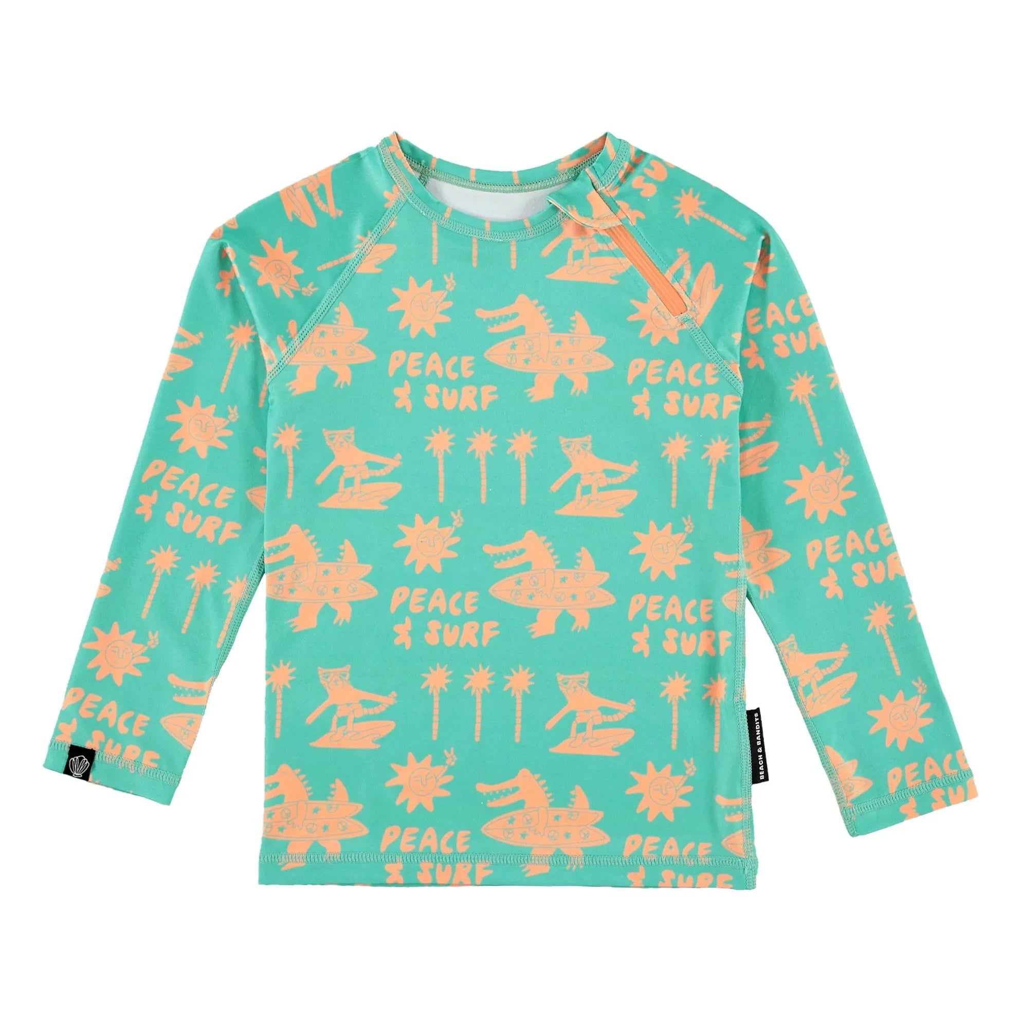 Beach & Bandits - Yaguah Catback UV-Schutz T-Shirt Recycelte Fasern | Grün