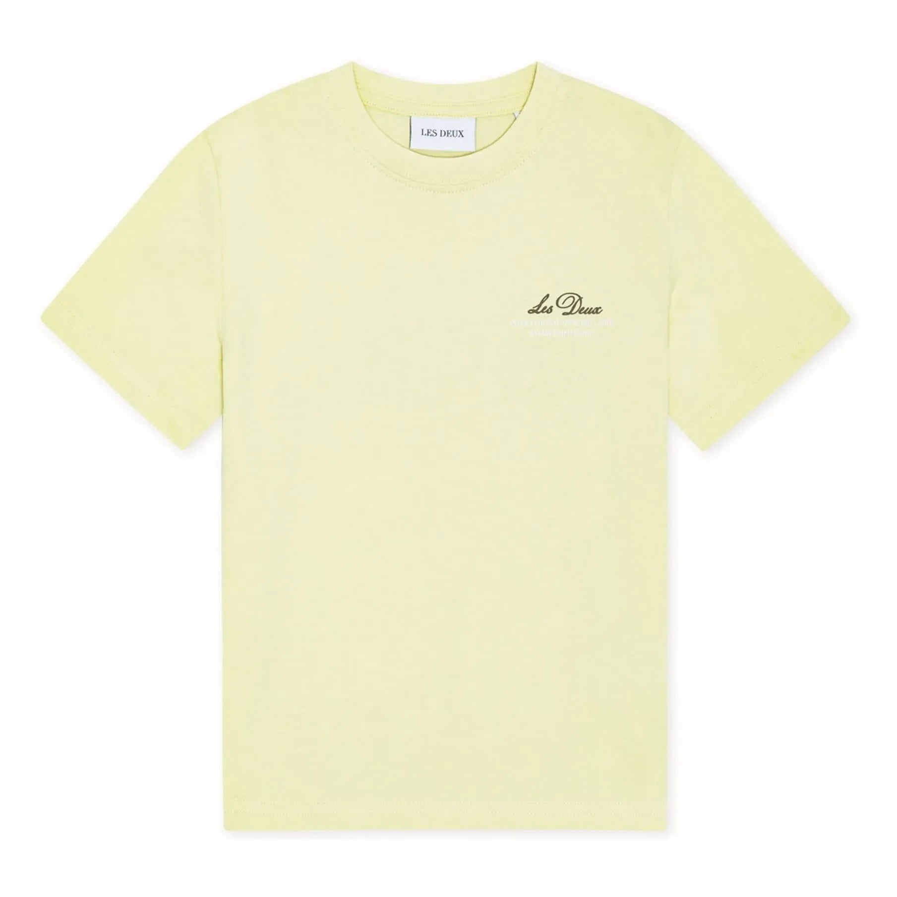 Les Deux - Globe Les Deux T-Shirt aus Bio-Baumwolle | Gelb