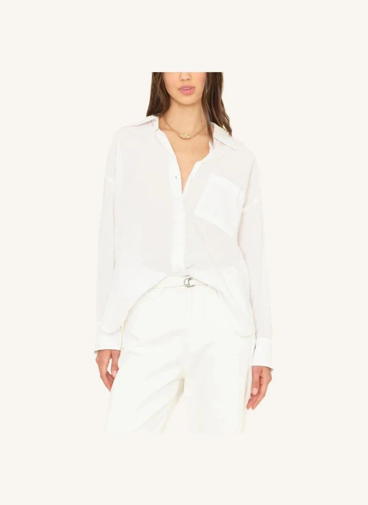 Xirena - Sydney Baumwoll-Poplin-Hemd | Weiß