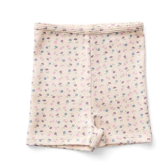 Soor Ploom - Bio-Baumwoll-Shorts mit Blumenmuster | Gebrochenes Weiß