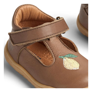 Weizen - Mary Jane Sandalette Sinne Lemons Leder | Braun