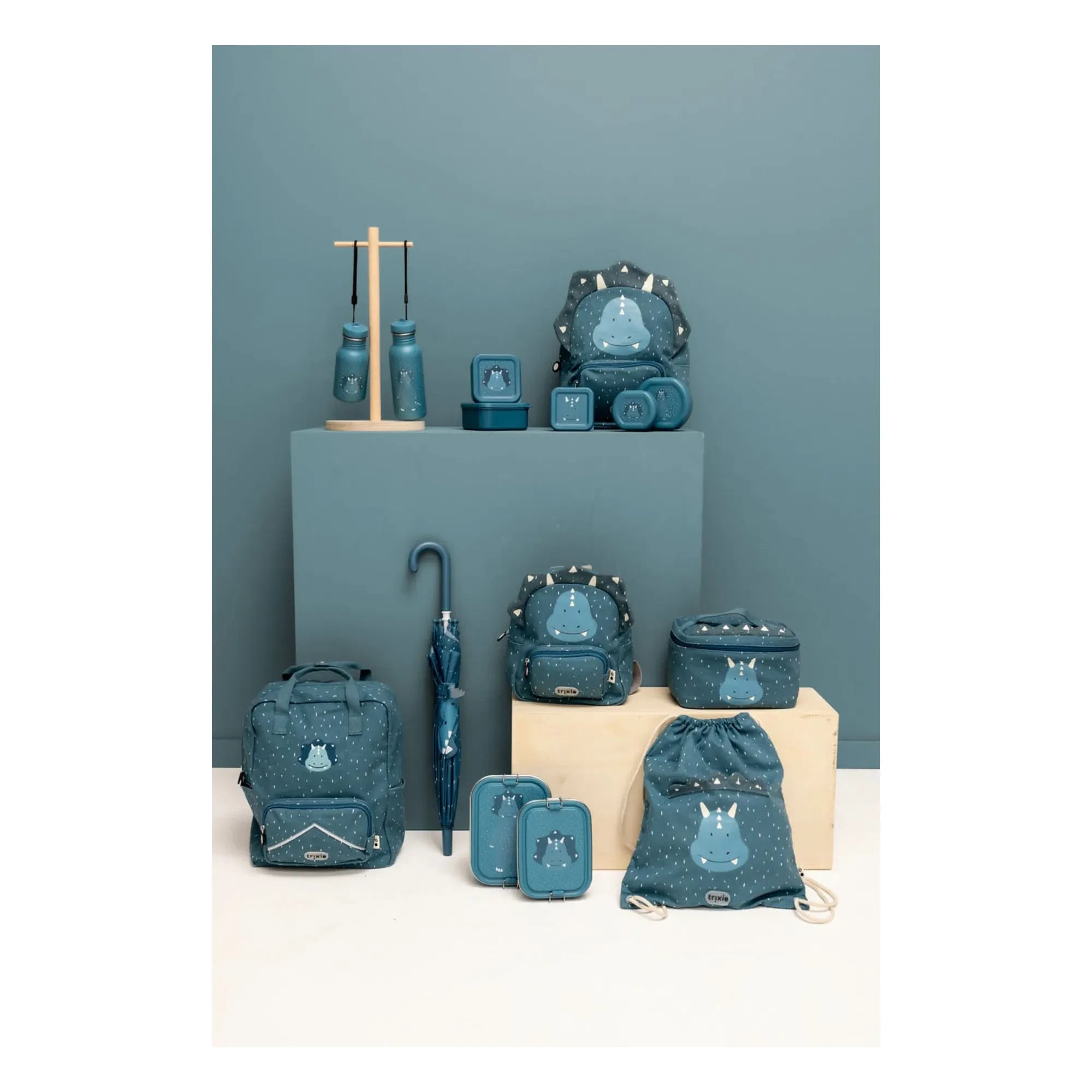 Trixie - Mr. Triceratops Kleine Lunchbox | Blau