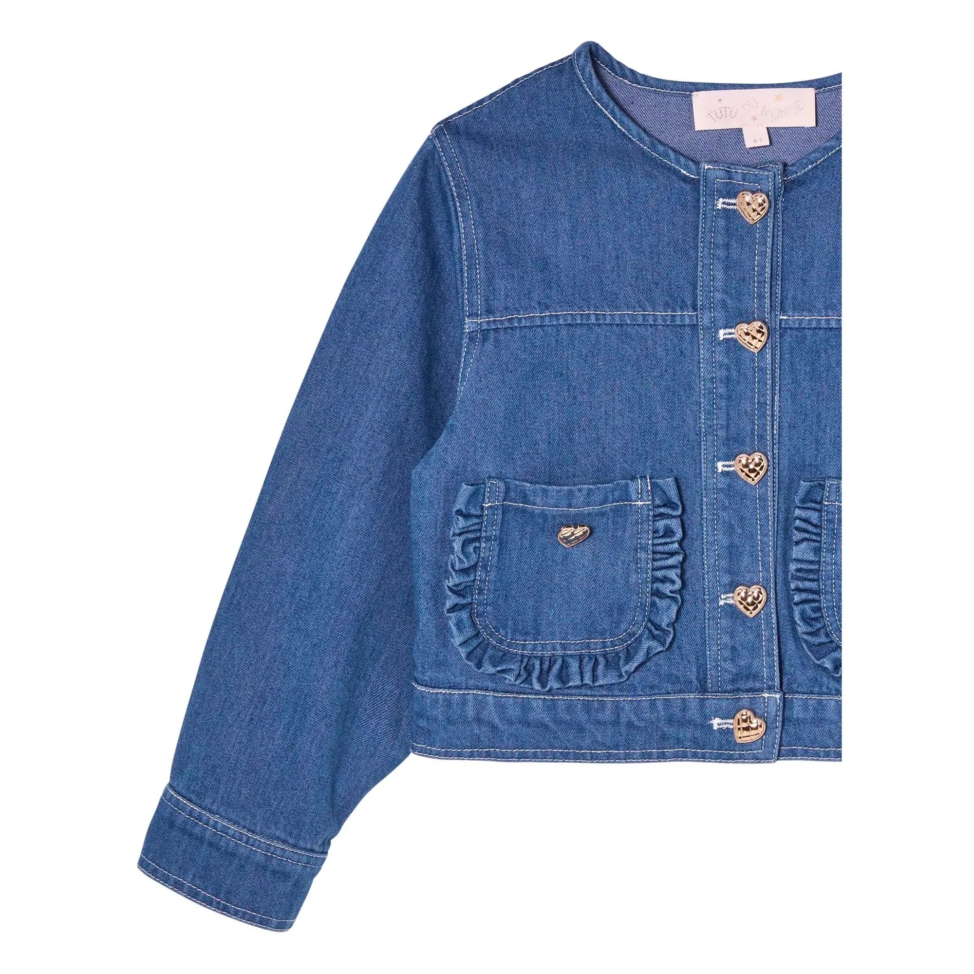 Tutu du Monde - Heartstring Denim Ceket | Mavi