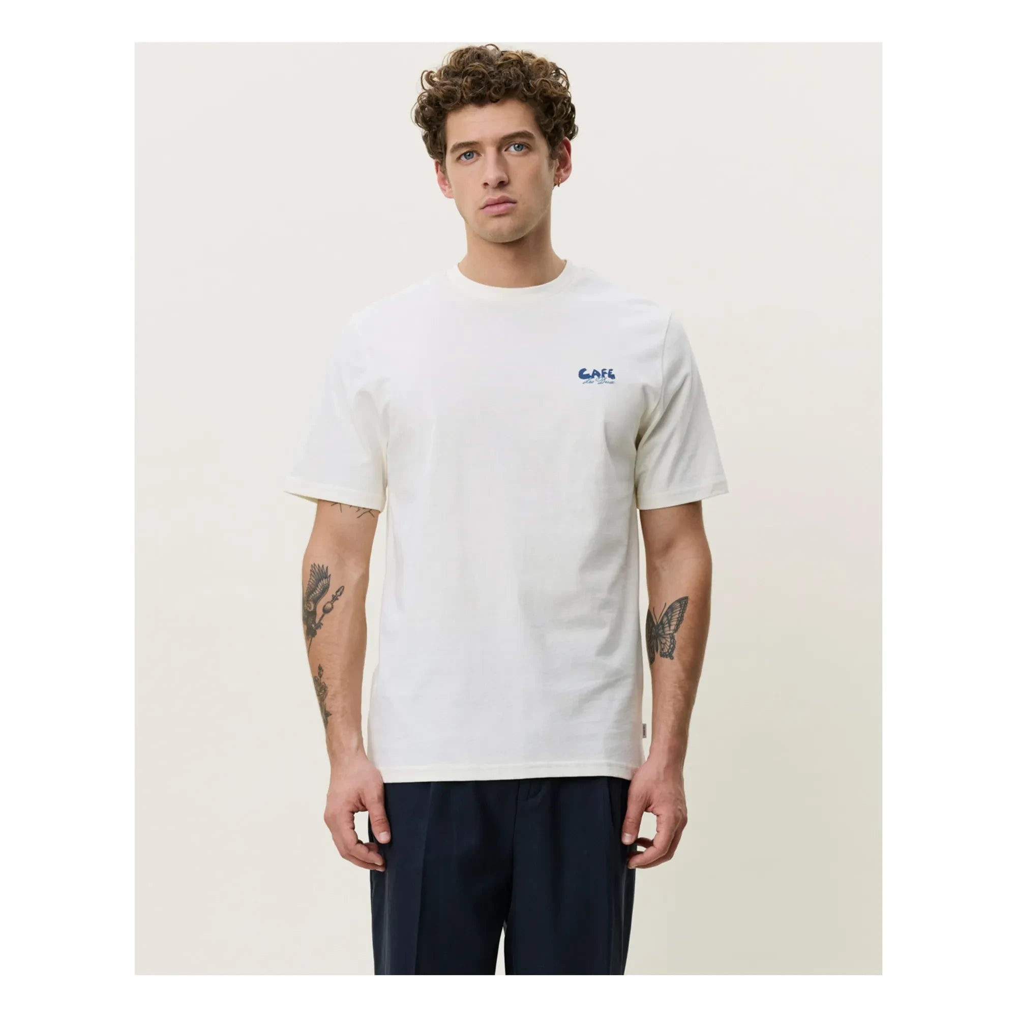 Les Deux - Café T-Shirt | Elfenbein