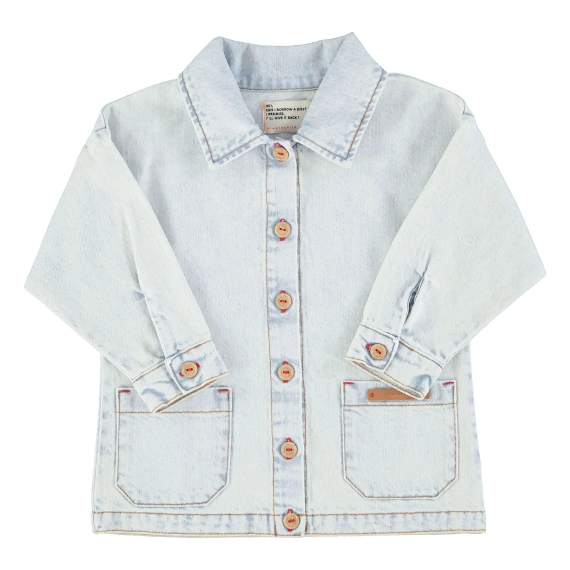 Piupiuchick - Denim Peace Jacke | Gewaschenes Blau