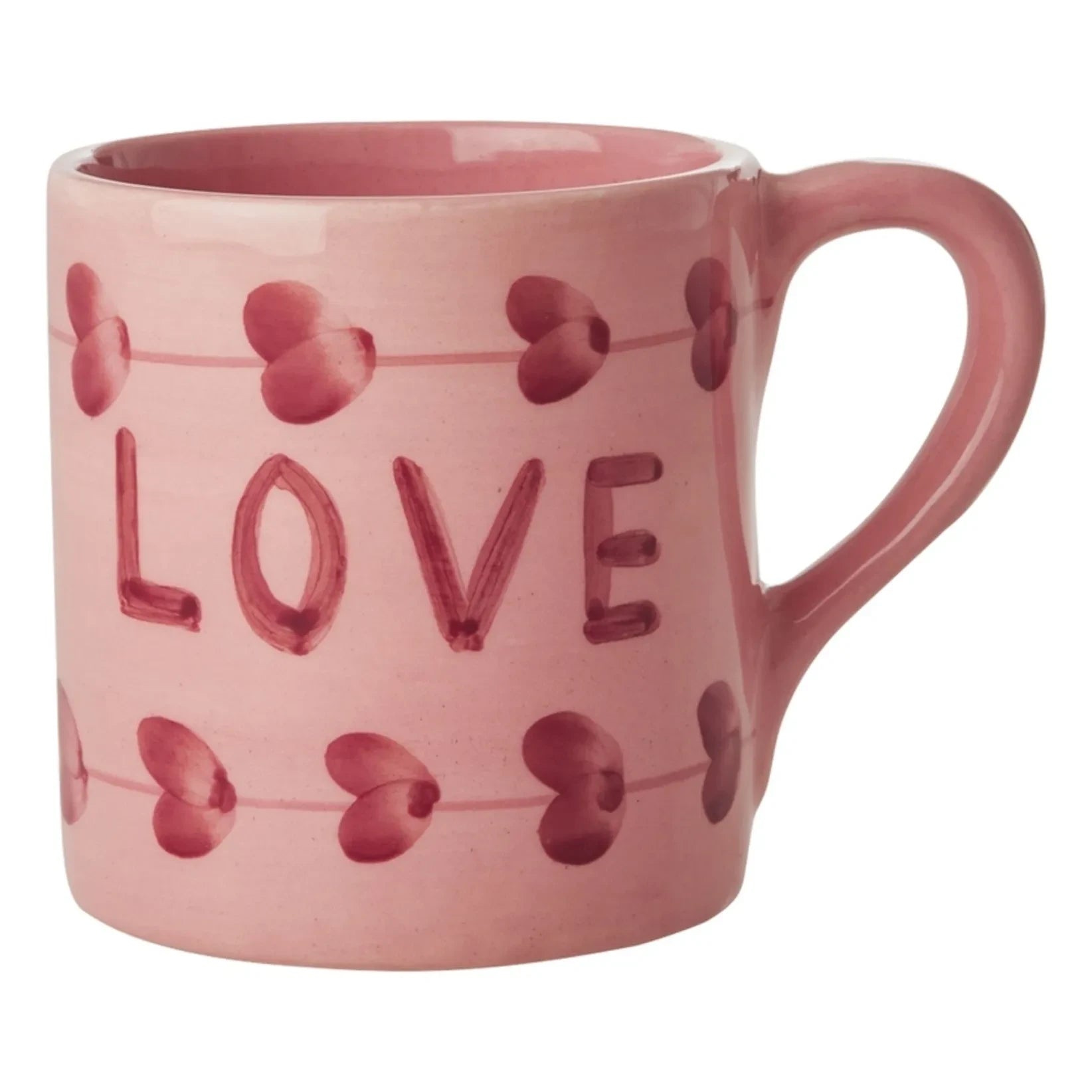 Reis - Love Keramiktasse | Rosa