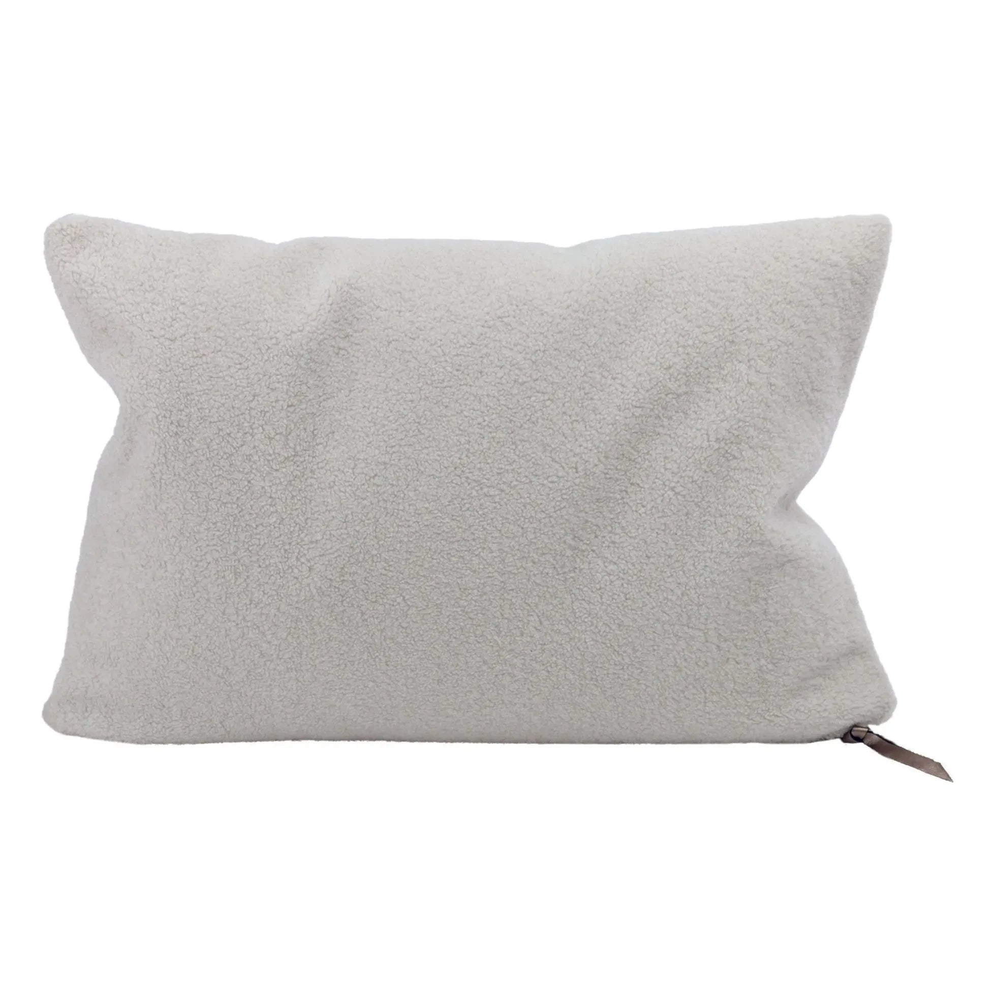 Maison de Vacances - Vice Versa Bouclette Teddy Kissen | Gebrochenes Weiß
