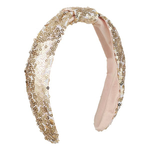 Rockahula Kids - Haarreif mit Pailletten-Schleife | Gold