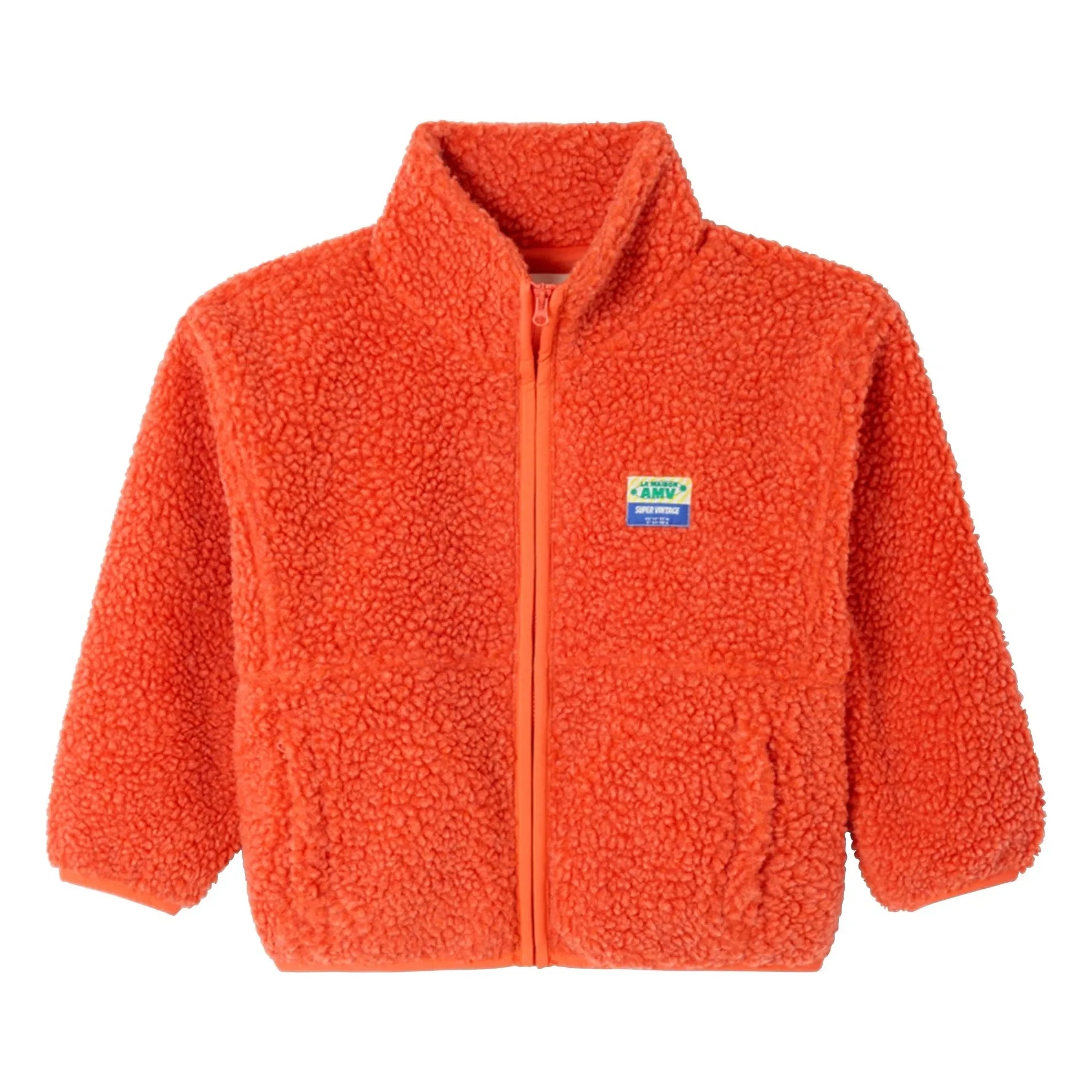 American Vintage - Sherpa-Jacke Hoktown aus recycelten Fasern | Orange