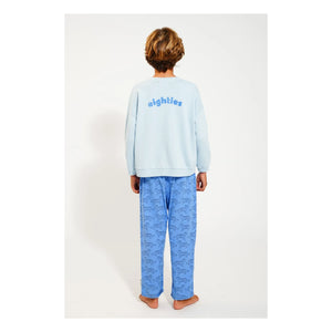 Piupiuchick - Eighties Sweatshirt aus Bio-Baumwolle | Hellblau