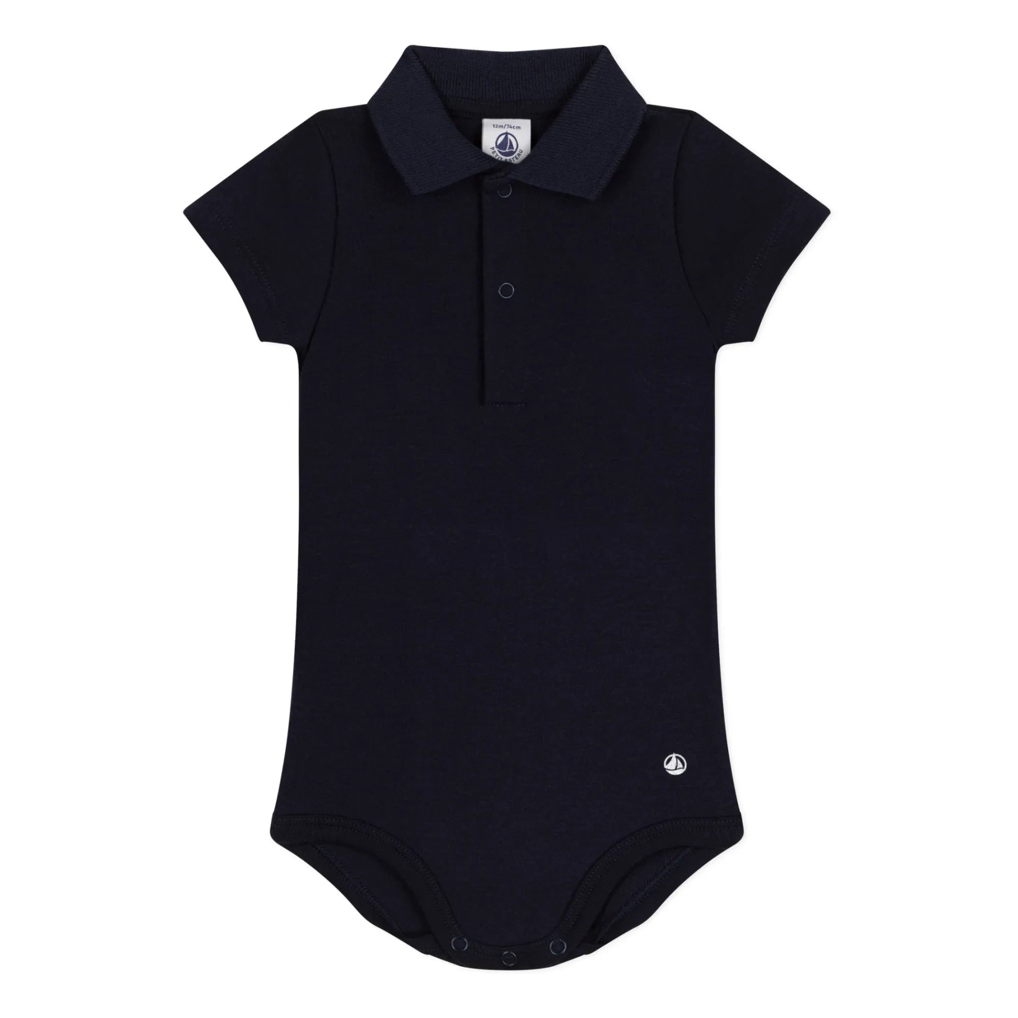 Petit Bateau - Body mit Kragen Mileno | Marineblau
