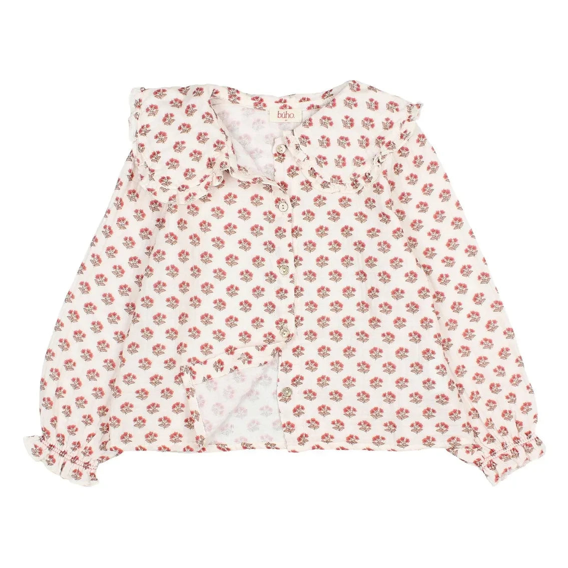 Búho - Bluz Col Claudine Chic Fleurie | Ekru