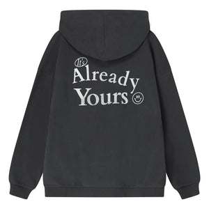 Cos I Said So - Schnecken-Happy-Face-Sweatshirt aus Bio-Baumwolle | Schwarz