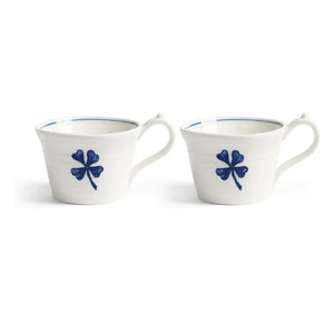 &Klevering - Anouk Espressotasse aus Porzellan - 2er-Set | Blau