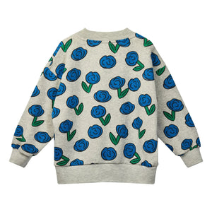 Wynken - Sweatshirt Dancing Dahlia | Grau meliert