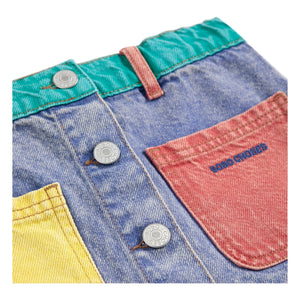 Bobo Choses - Rock aus Bio-Baumwolle mit Farbblock-Design | Blau