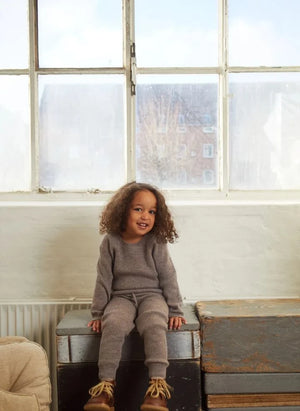 Copenhagen Colors - Klassischer Pullover aus Merinowolle | Taupe Brown