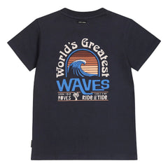 Tumble N'Dry - Bondi Beach Bio-Baumwoll-T-Shirt | Dunkelblau