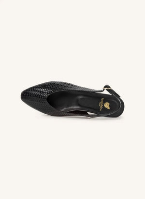 Bobbies - Anouk Strickleder Ballerinas | Schwarz